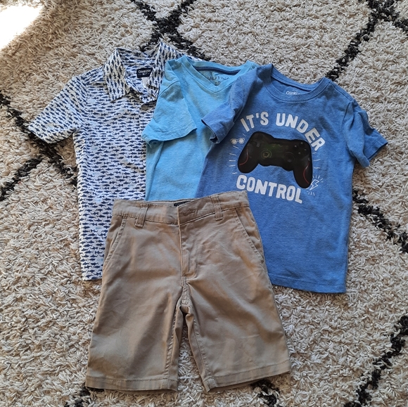 Boy's summer time tops short bundle - Picture 1 of 7